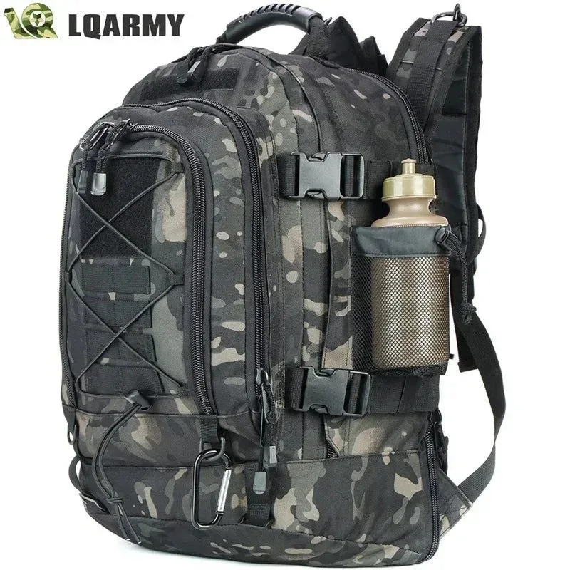 Official 60L Military Tactical Backpack - Army Molle Assault Rucksack for Outdoor Travel Hiking Camping Hunting Expertly Made