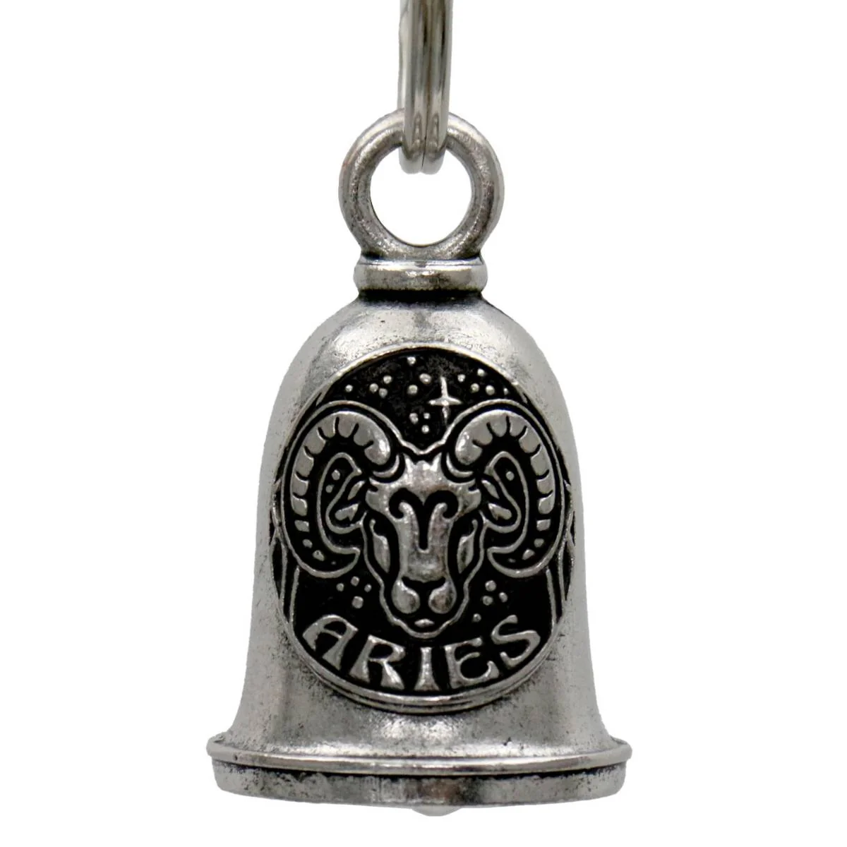 Pure Milwaukee Leather MLB9156 Zodiac Aries Motorcycle Good Luck Bell w Key Ring-Key Chain Accessory for Bikers Stylish