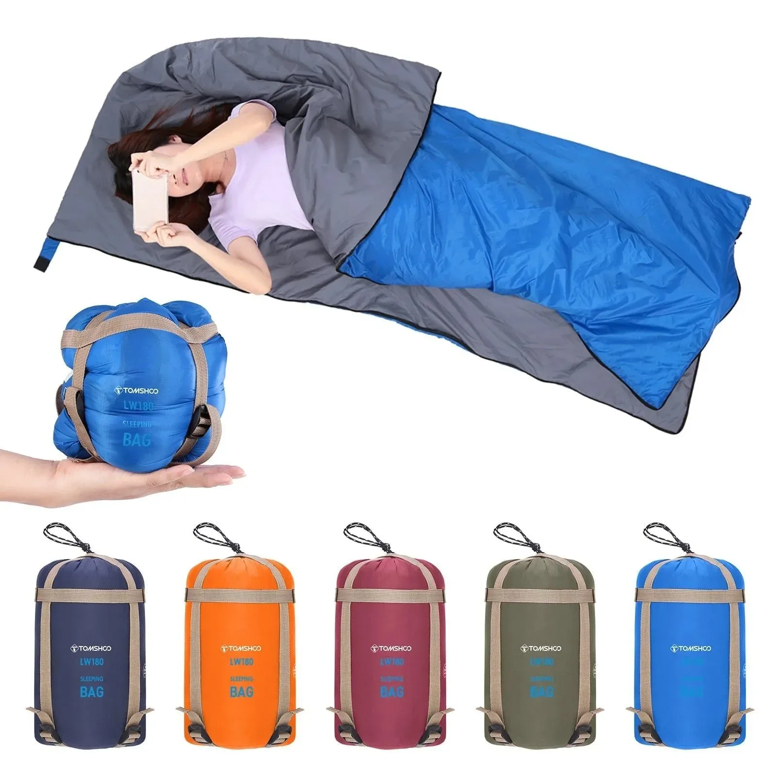 Exceptional Ultralight Envelope Sleeping Bag for Adults - I for Warm Weather Camping Travel Backpacking and Hiking Fast