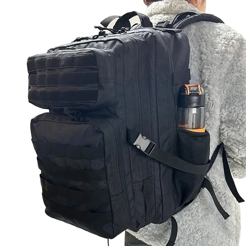 Solid Tactical Backpacks - 30L 50L Outdoor Rucksacks for Camping Hiking Trekking Fishing and Hunting with Bottle Holder Convenient