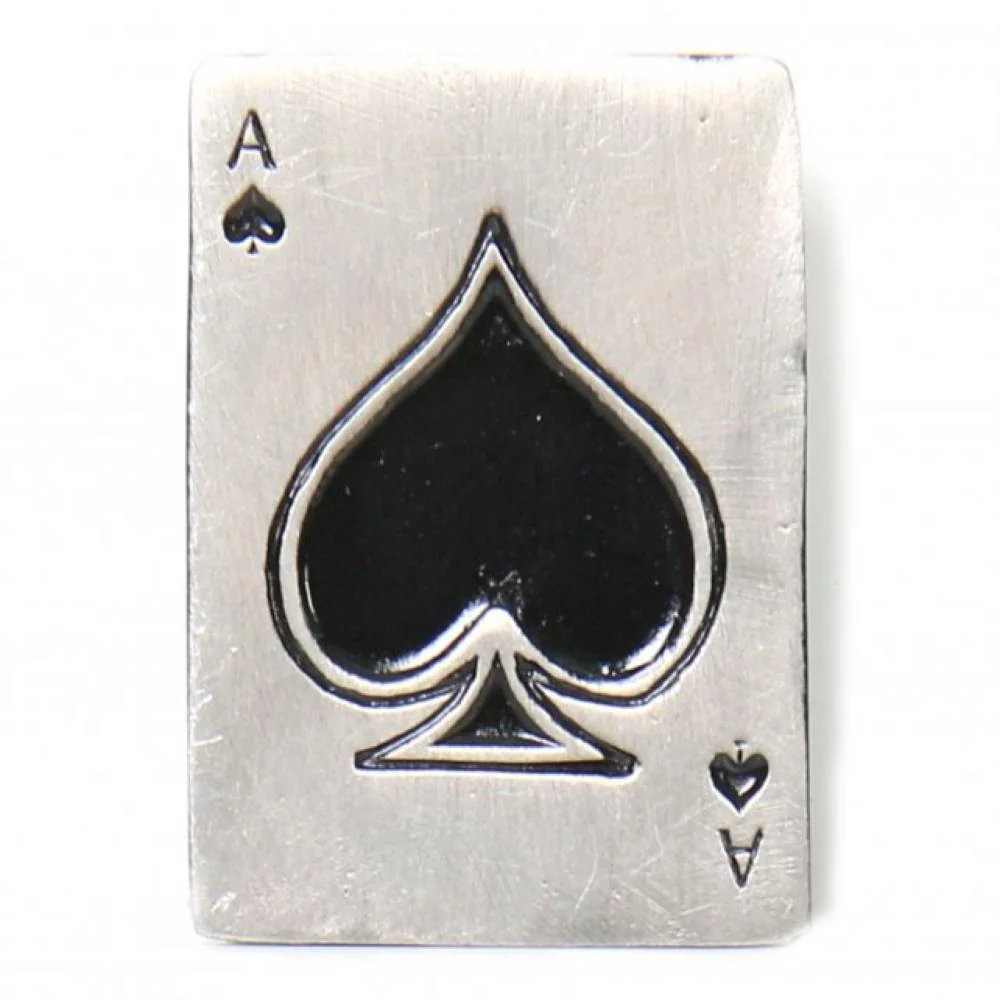 Professional Milwaukee Leather MLP9207 Ace of Spades Pin For Jackets Vest Hats and Clothing High-Performance