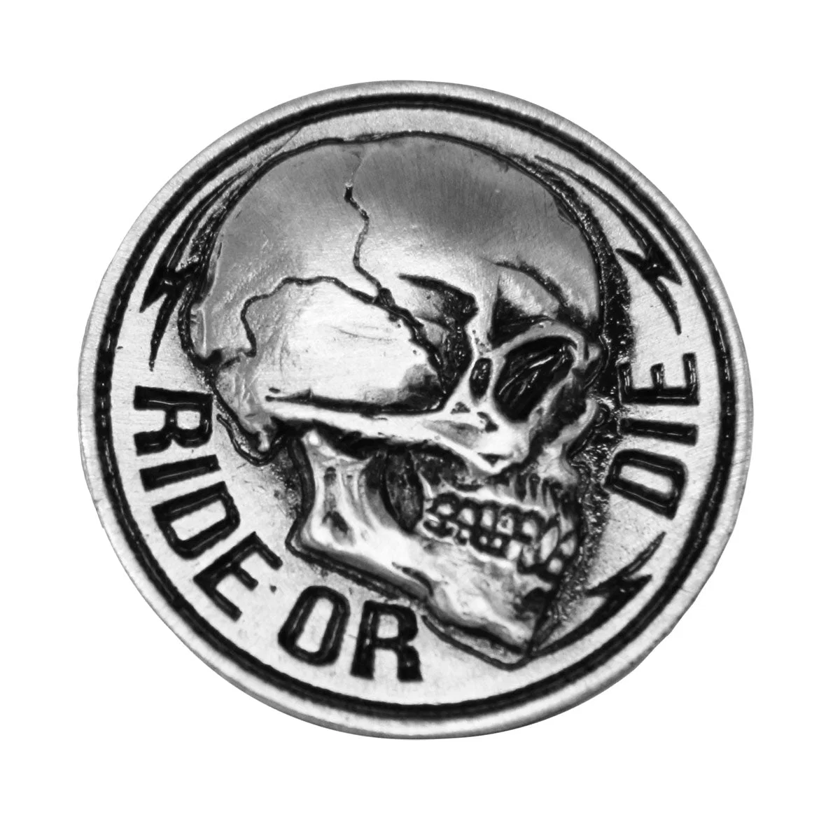 Powerful Milwaukee Leather MLP9263 Side Skull Pin For Jackets Vest Hats and Clothing Detailed