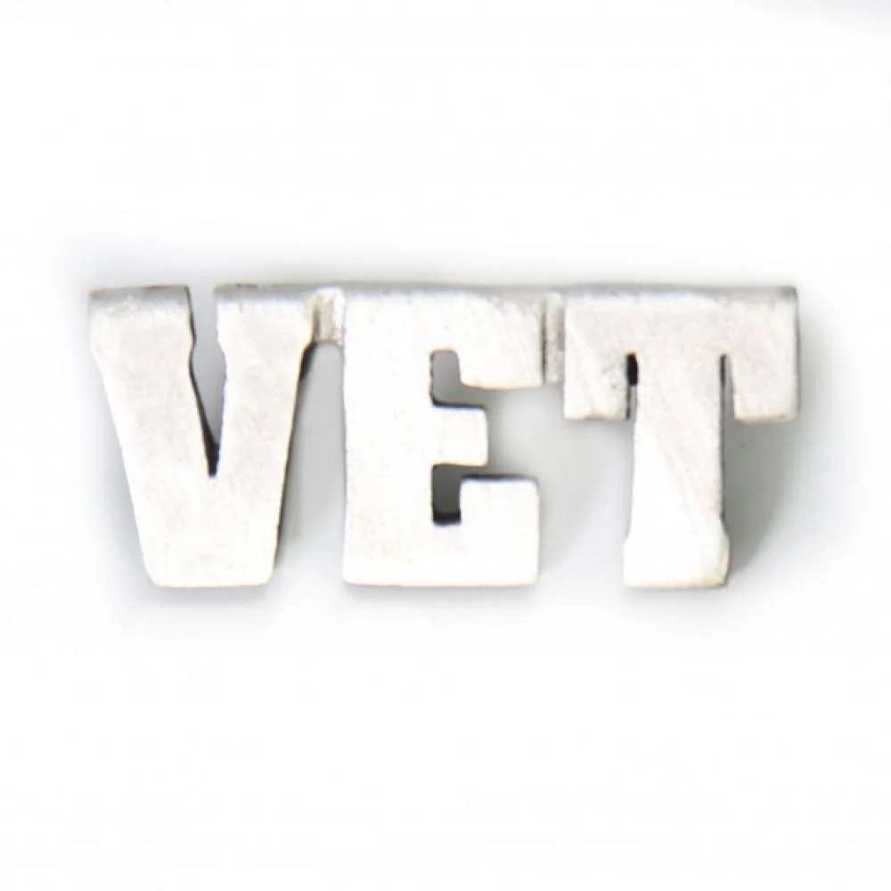Sophisticated Milwaukee Leather MLP9219 VET Pin For Jackets Vest Hats and Clothing First-Class
