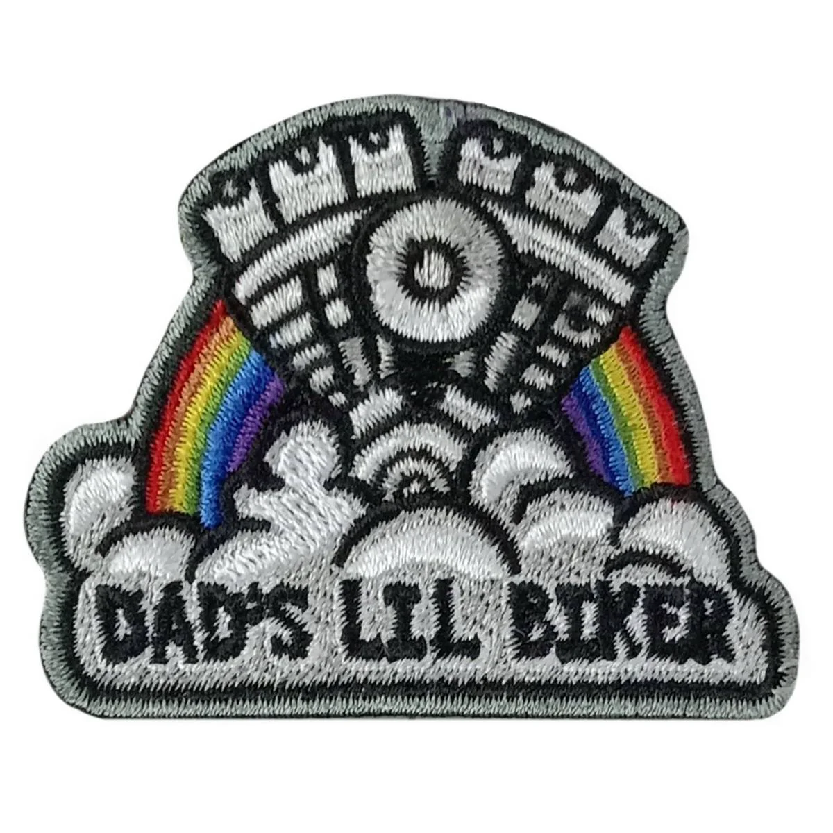 Solid Hot Leathers Kid Rainbow Engine 2.5 X 2 Embroidered Patch PPQ2350 Refined