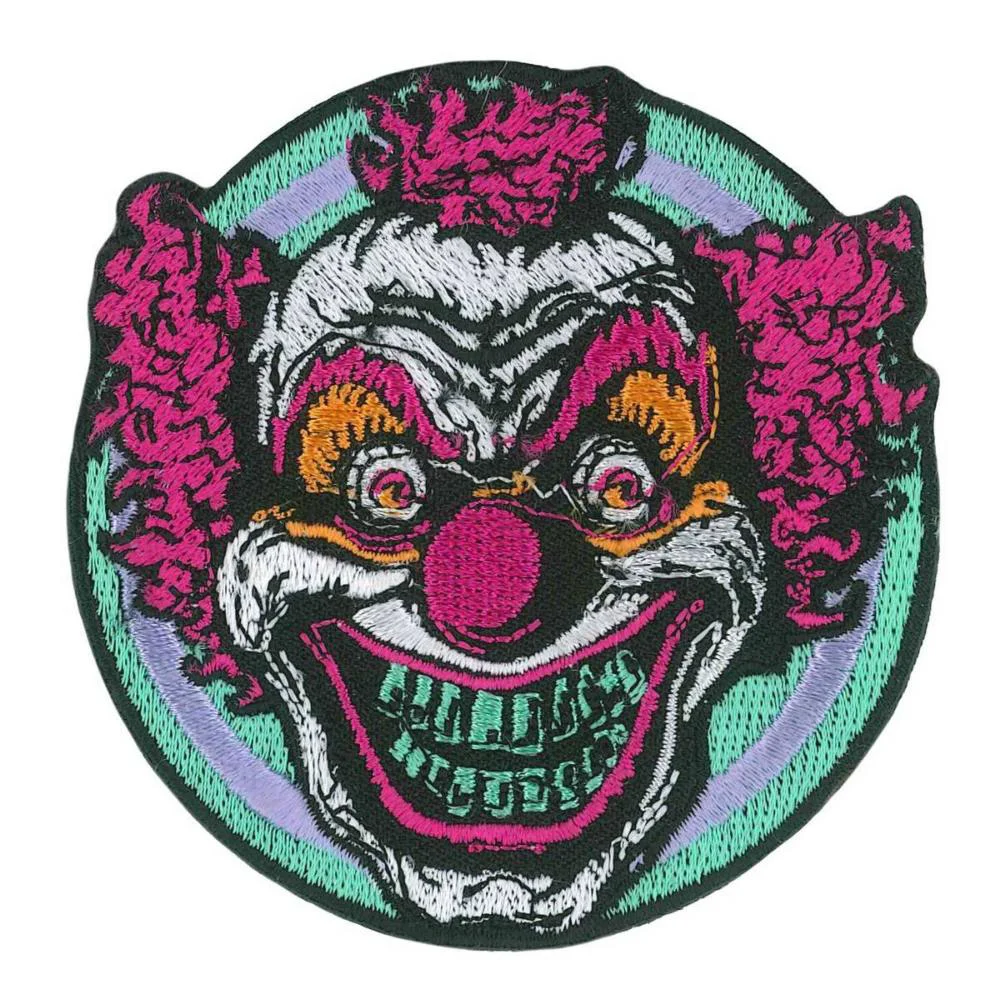 High-End Hot Leathers Clown Purple 3 X 3 Embroidered Patch PPQ2443 Responsible