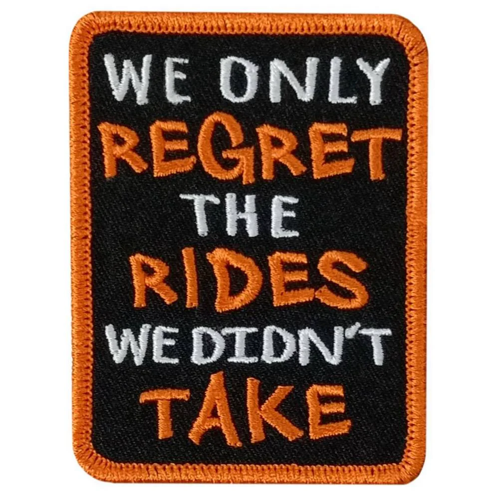 Practical Hot Leathers Only Regret 2.25 X 3 Embroidered Patch PPW1251 Effective