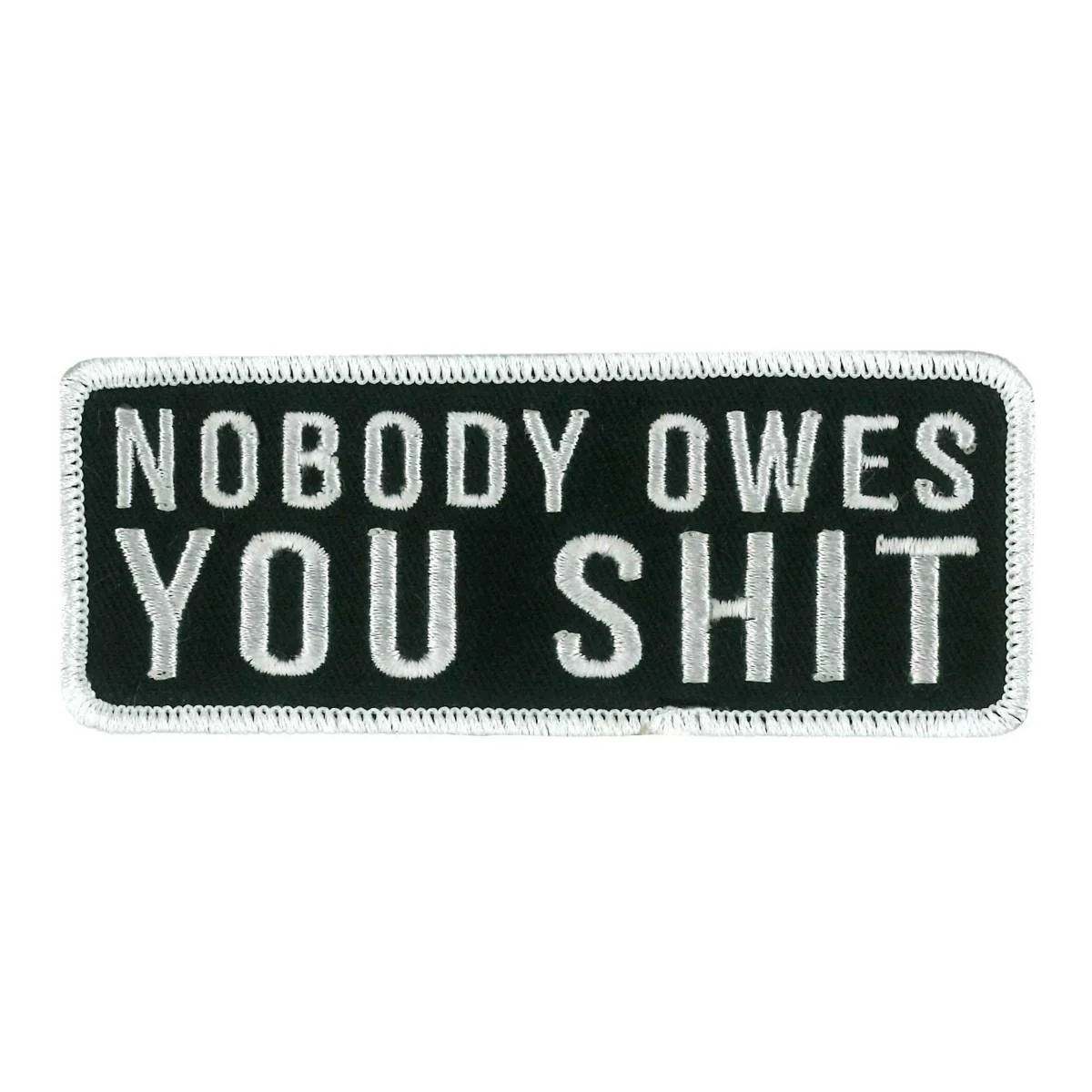 Modern Hot Leathers Nobody Knows Embroidered Patch Ppw1247 PPW1247 High-End