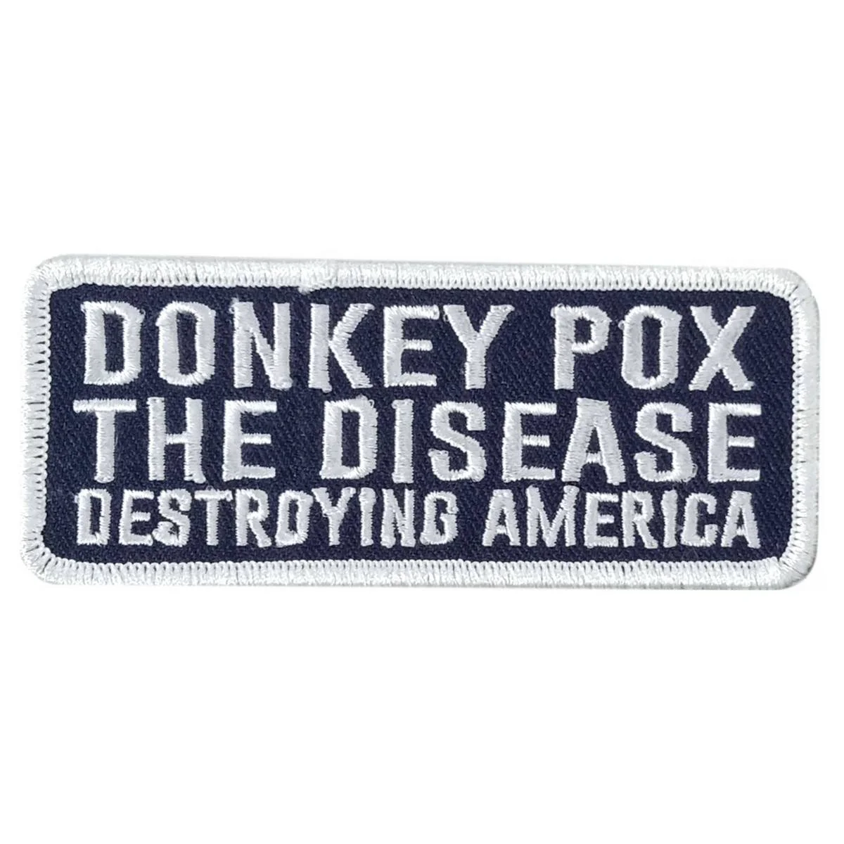 Prestigious Hot Leathers Donky Pox 4 X 1.5 Embroidered Patch PPW1166 Flexible