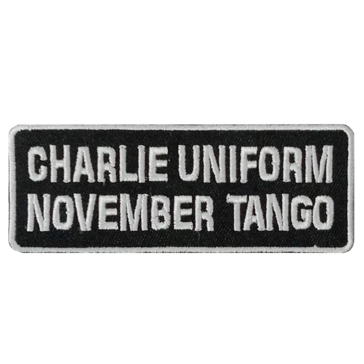 Casual Hot Leathers Charlie Uniform 4 X 1.5 Embroidered Patch PPW1267 Reusable
