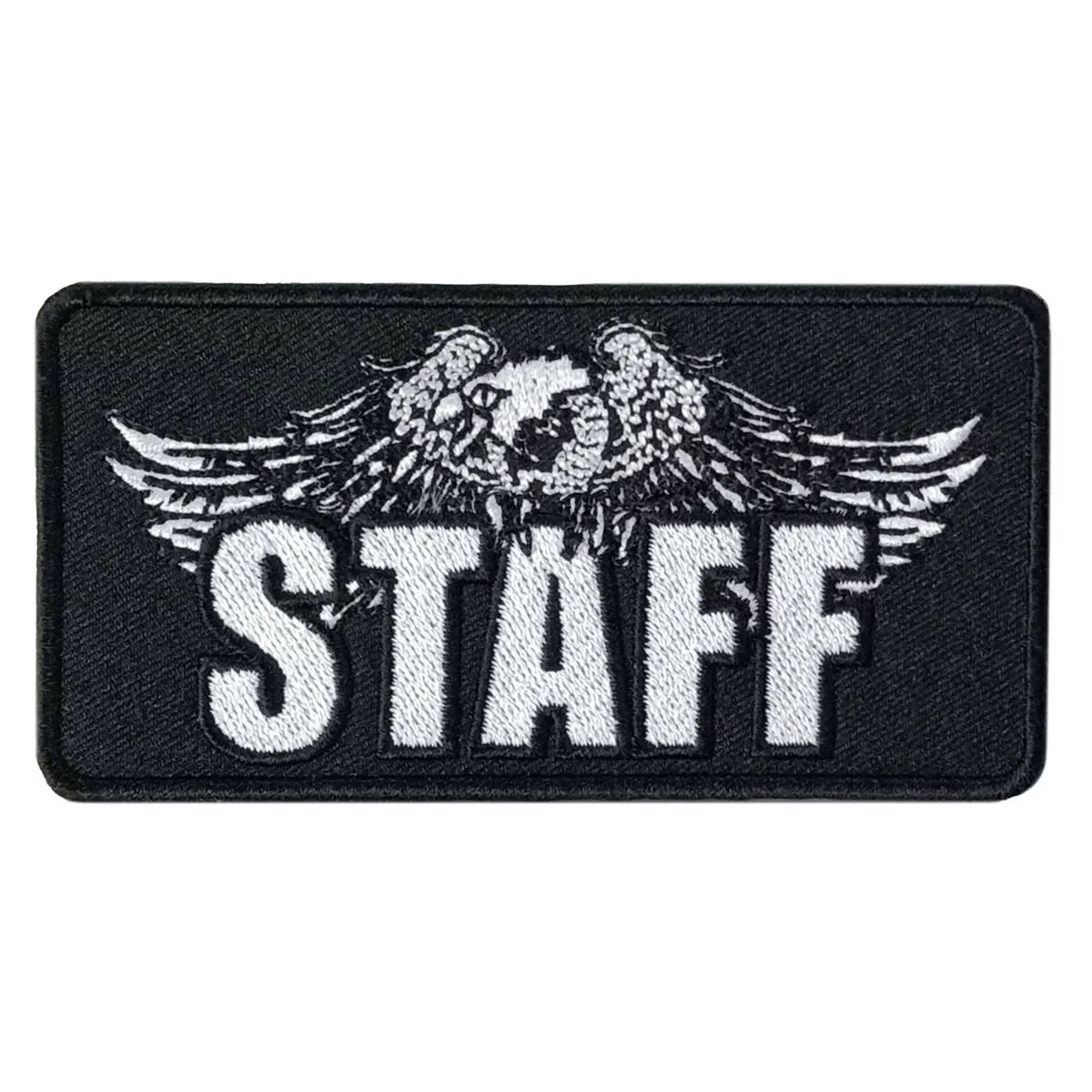 Lightweight Hot Leathers Staff Eagle 4 X 2 Embroidered Patch PPW1138 Natural