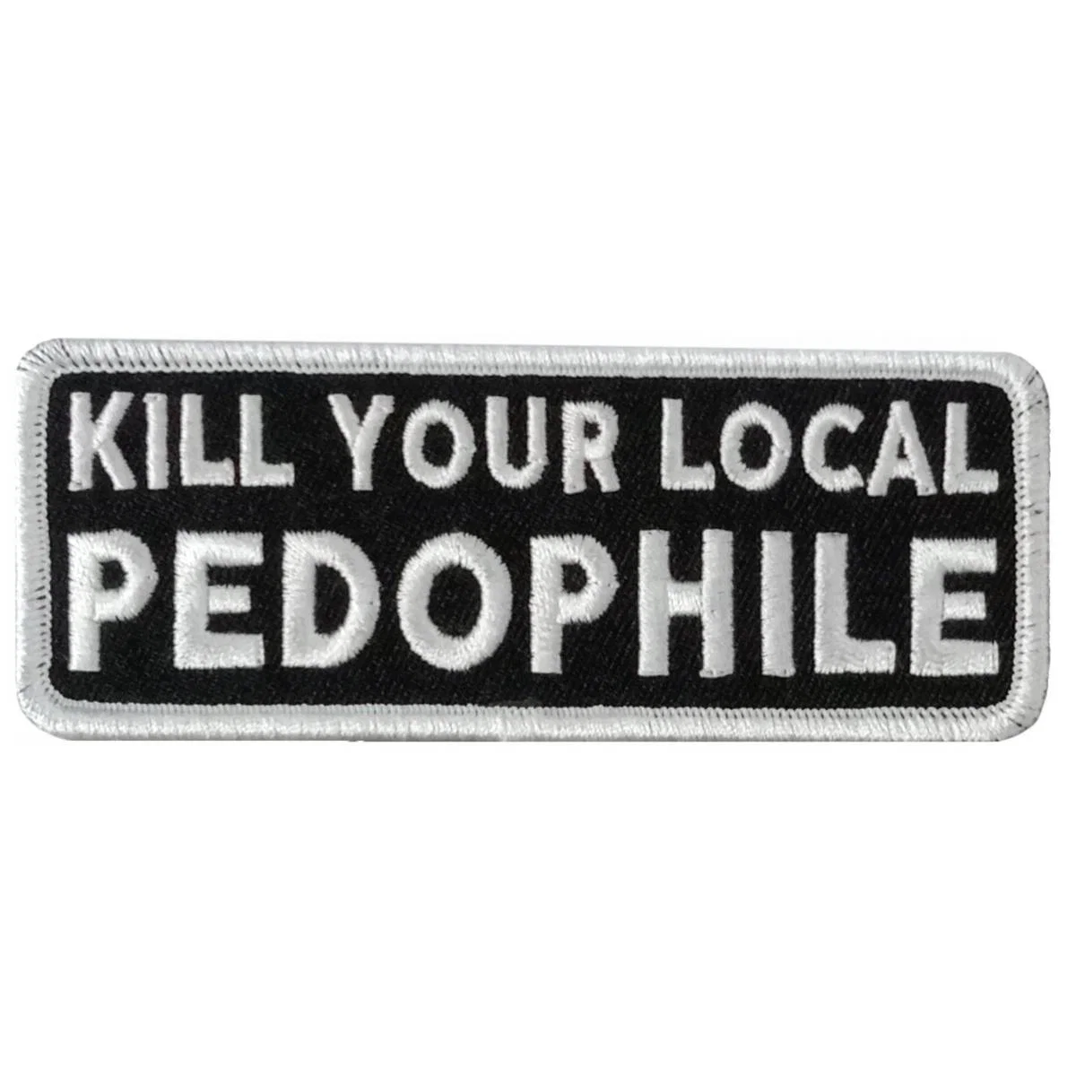 Artisan Hot Leathers Local Pedo 4 X 1.5 Embroidered Patch PPW1282 Sophisticated