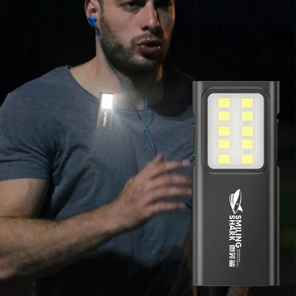 Smart LED Safety Lights - USB Rechargeable Clip-On Collar Light for Running Camping Cycling and Hands- Night Activities Versatile