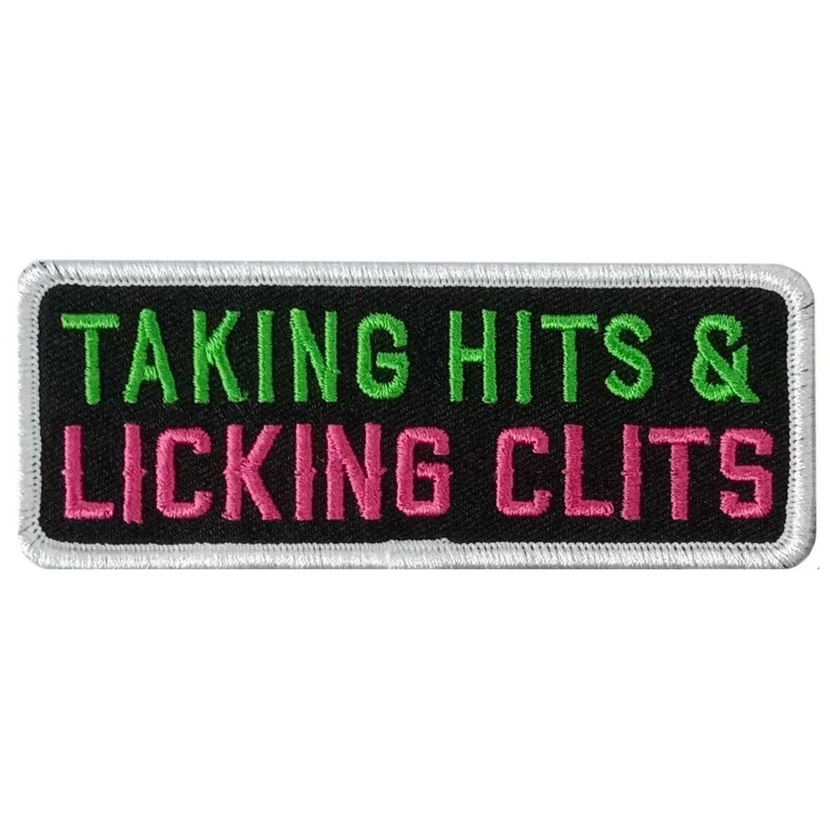 World-Class Hot Leathers Taking Hits 4 X 1.5 Embroidered Patch PPW1299 Outstanding