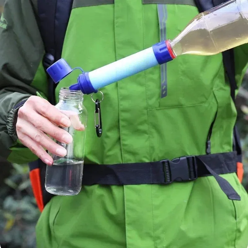 Clean Ultralight Camping Water Filter Straw – Mini Portable Purifier for Hiking Trekking Emergency Survival Elegant
