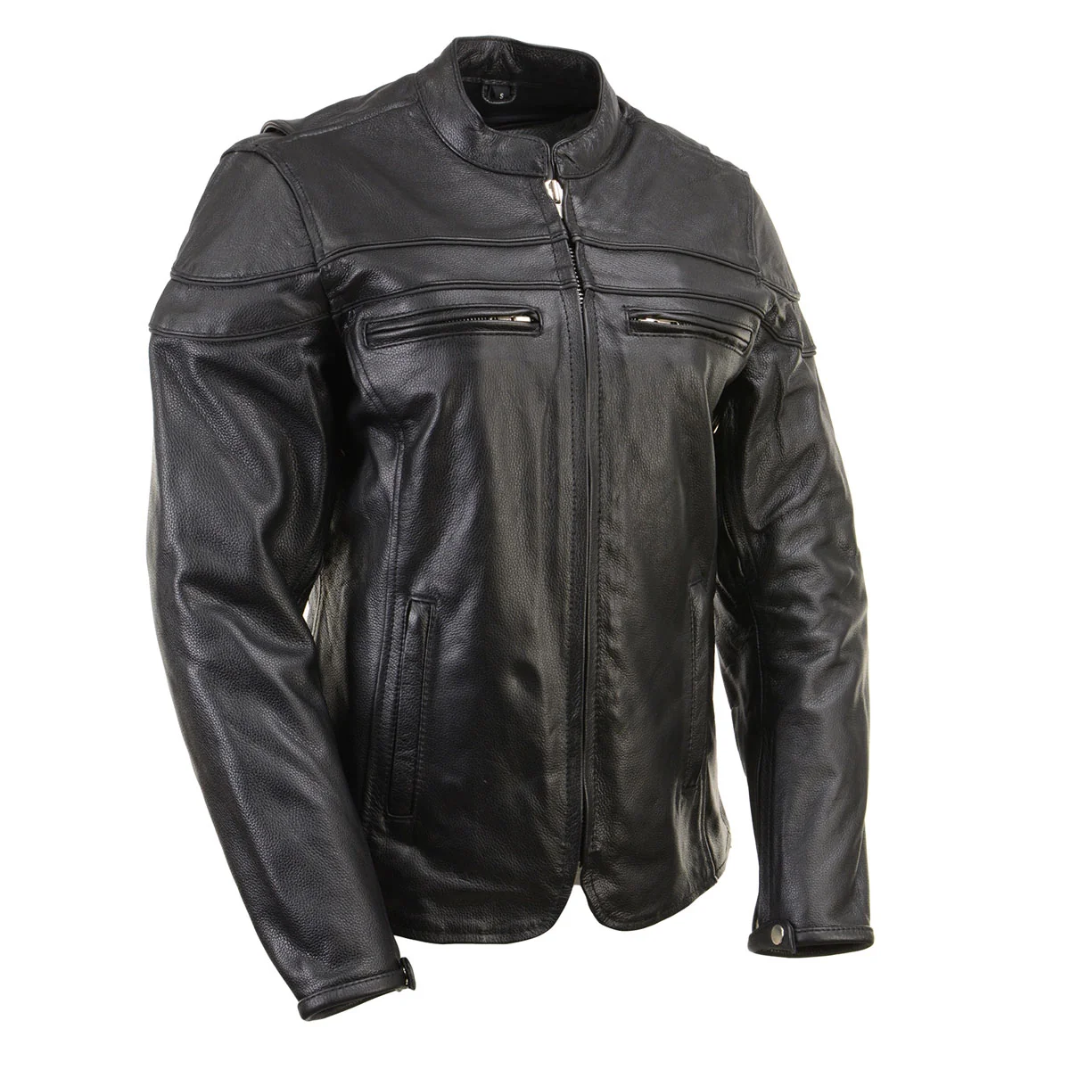 Lightweight Milwaukee Leather LKL27008 Women's Premium Black Leather Motorcycle Rider Jacket with CE Armor Protection Fine Crafted