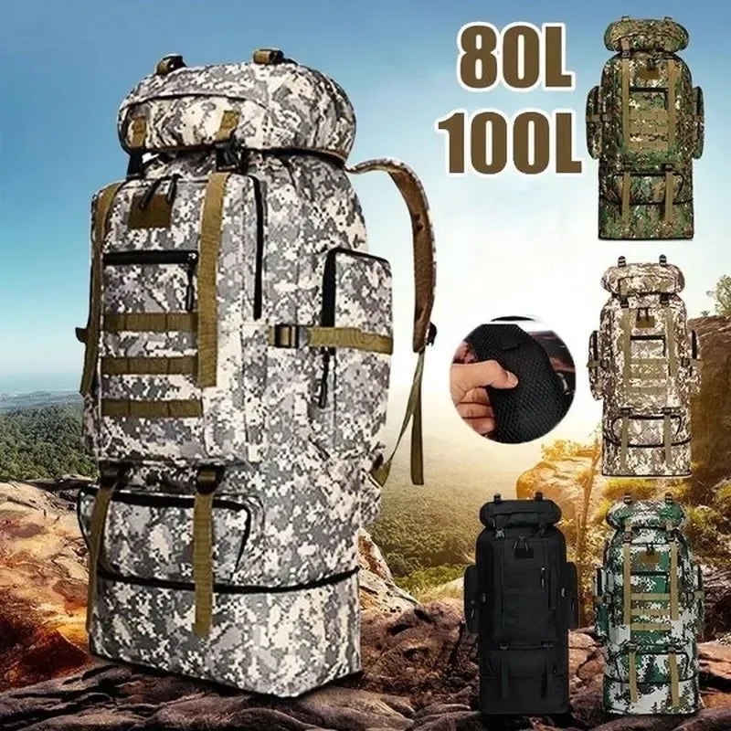 Specialty 80L 100L Mountaineering Backpack Tactical Bag for Outdoor Adventures Effective