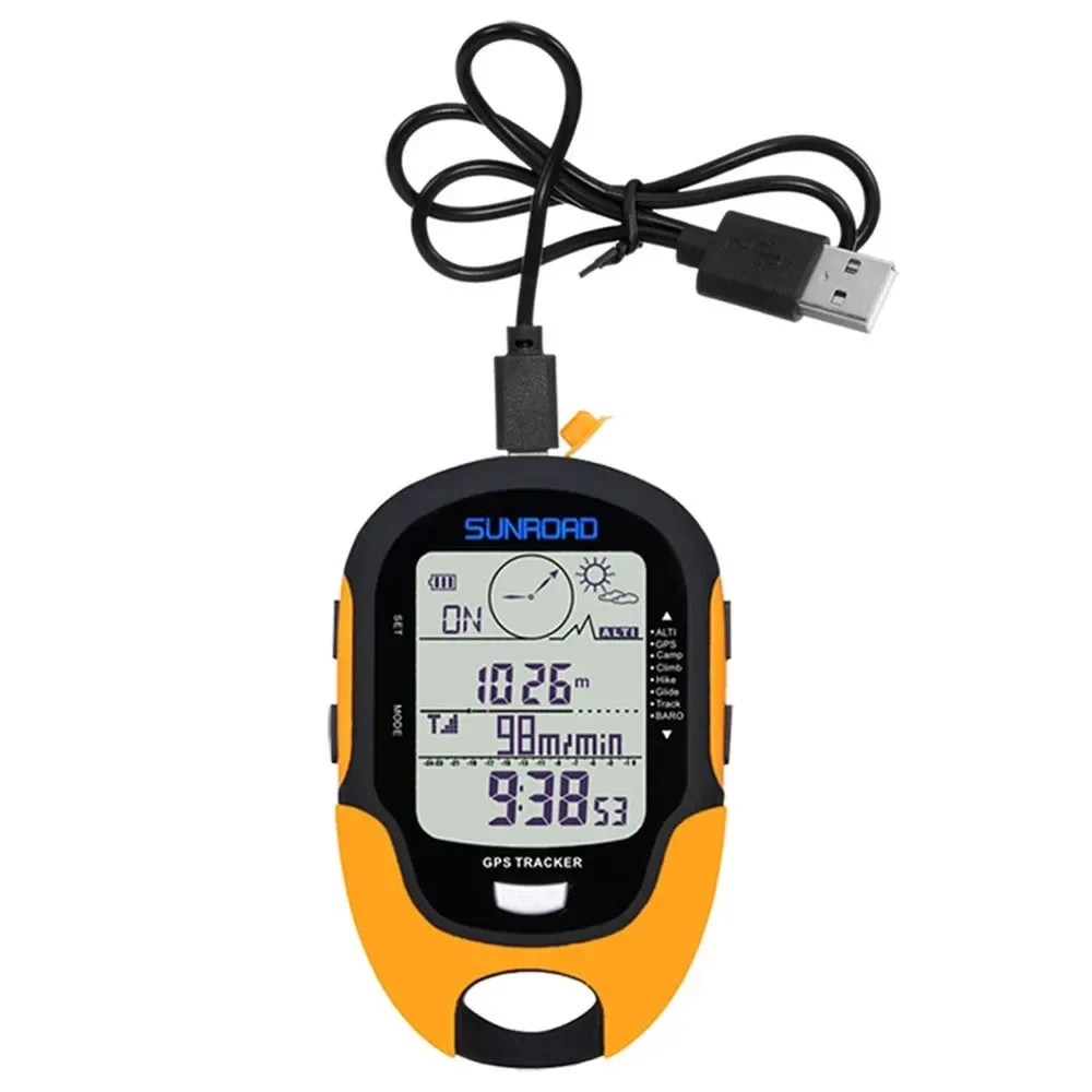 High-Quality Handheld GPS Navigation Receiver - Portable Digital Altimeter Barometer Compass Locator for Outdoor Camping Hiking Fishing Verified