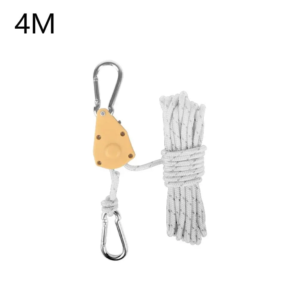 Modern Tent Rope Hanger Pulley Hook - Adjustable Lanyard Hanging for Camping and Outdoor Activities Easy-to-Use