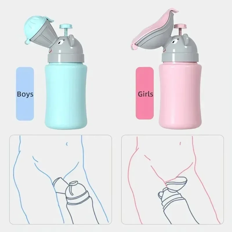 Healthy 500ML Portable Baby Hygienic Toilet Urinal - Leak-Proof Outdoor Potty for Boys and Girls Modern