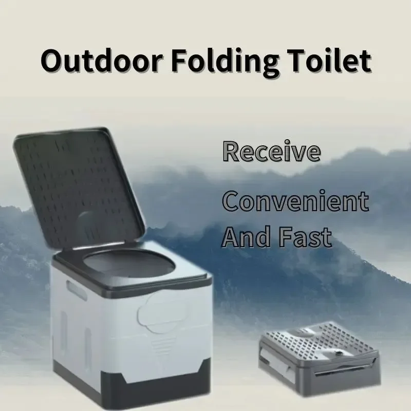 Trusted Folding Portable Toilet - Anti-Odor Collapsible for Travel and Emergencies Convenient