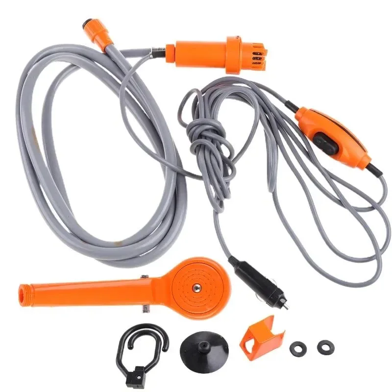 Verified 12V Portable Camping Shower Pump Kit - Outdoor Shower for Car Washing Plant Watering and Travel Original
