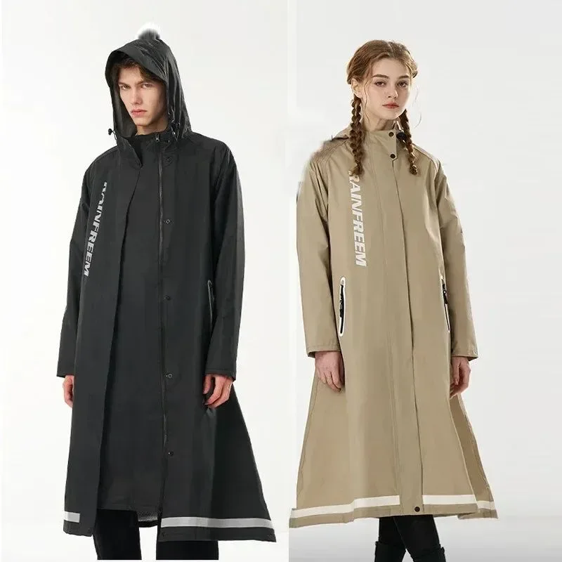 Innovative Fashion Windbreaker Type Raincoat Waterproof Women Men Outdoor Hiking Camping Rainwear Suit Multifunctional Riding Rain Coat Practical