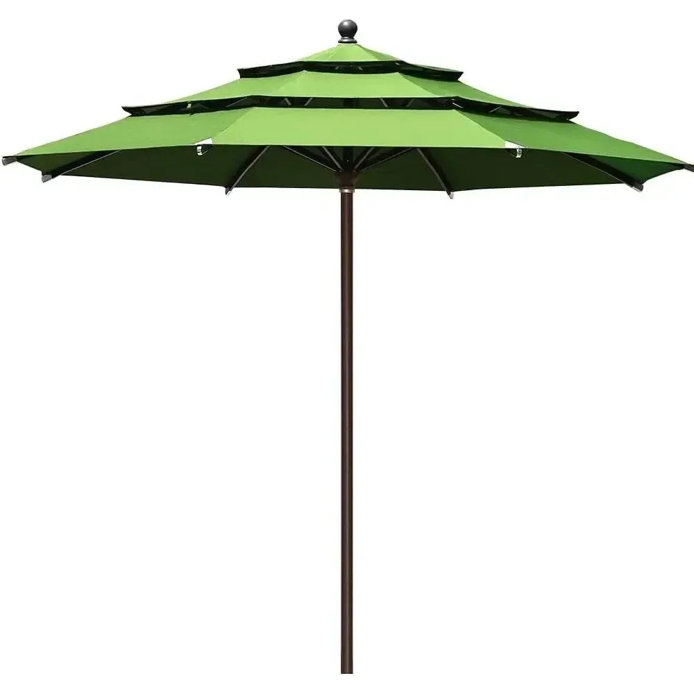 Trendy Macaw Green Beach Umbrella – Outdoor Garden Parasol for Terrace Patio Pool 5 Colors Classic
