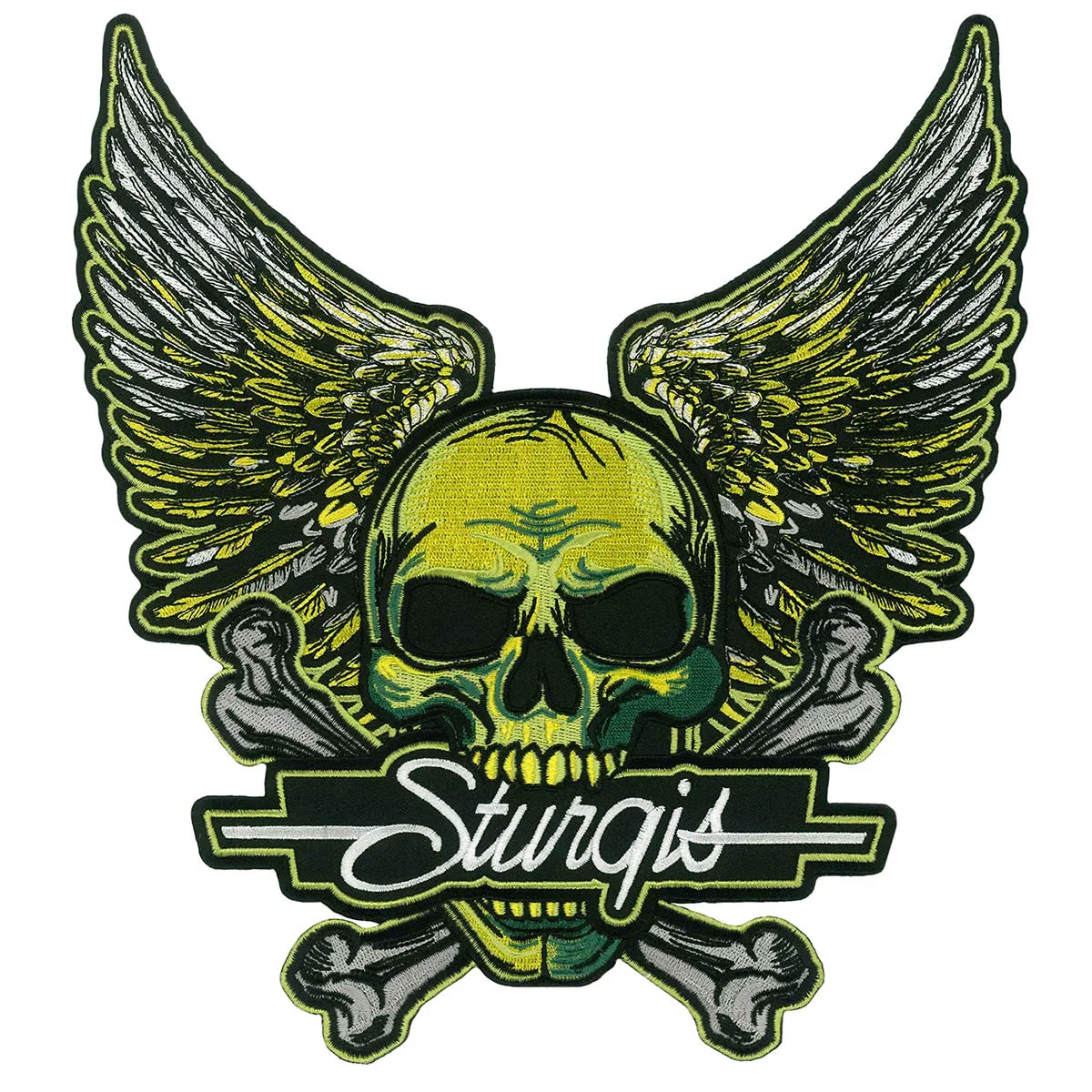 Selected Hot Leathers Sturgis Skull Bird 10 Patch PPQ2739 Functional
