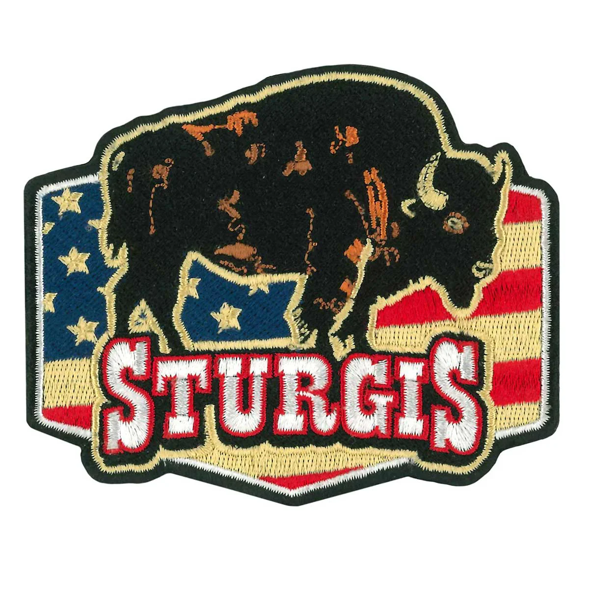 Fine Crafted Hot Leathers Sturgis Bison Americana 3.75 Patch PPQ2683 Healthy