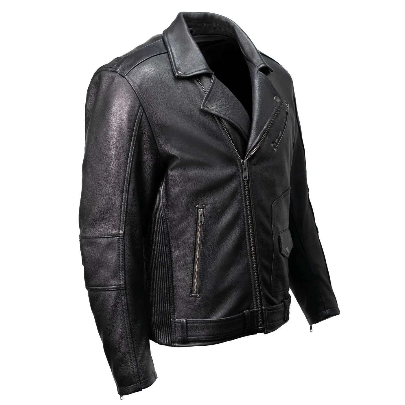 Innovative MMCC Men's Unforgiven Leather Motorcycle Jacket - MMC10008 Expertly Made