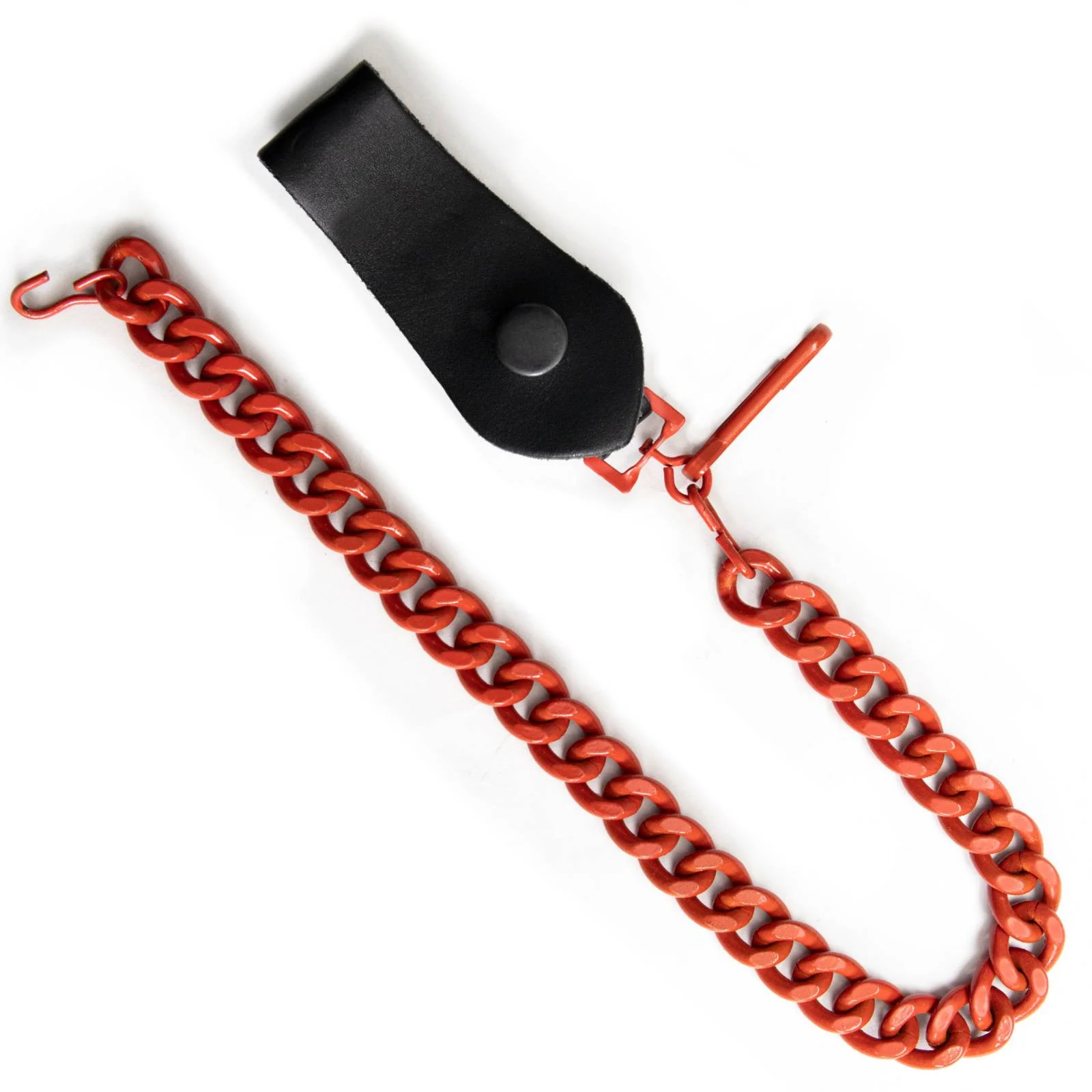 Breathable Milwaukee Leather MLC78960 Orange Metal Anti-Theft 14 Inch Wallet Chain with Snap-On Belt Loop and Key Holder Clean