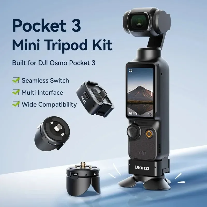 Traditional Ulanzi Pocket 3 Mini Tripod Kit for DJI Osmo Pocket 3 – PK-08 PK-11 Quality