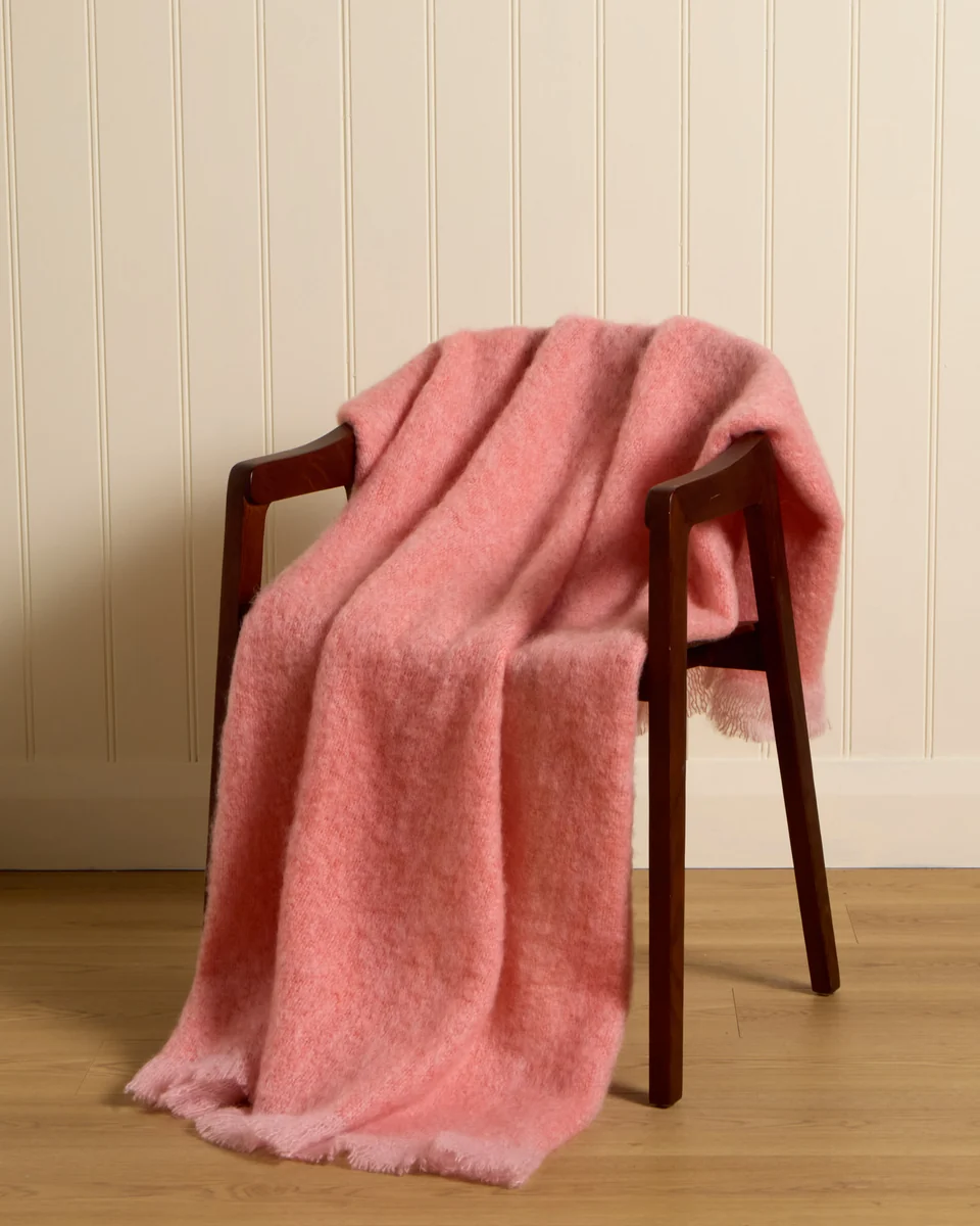 Artisan Sunlit Shore Mohair Throw Original Design