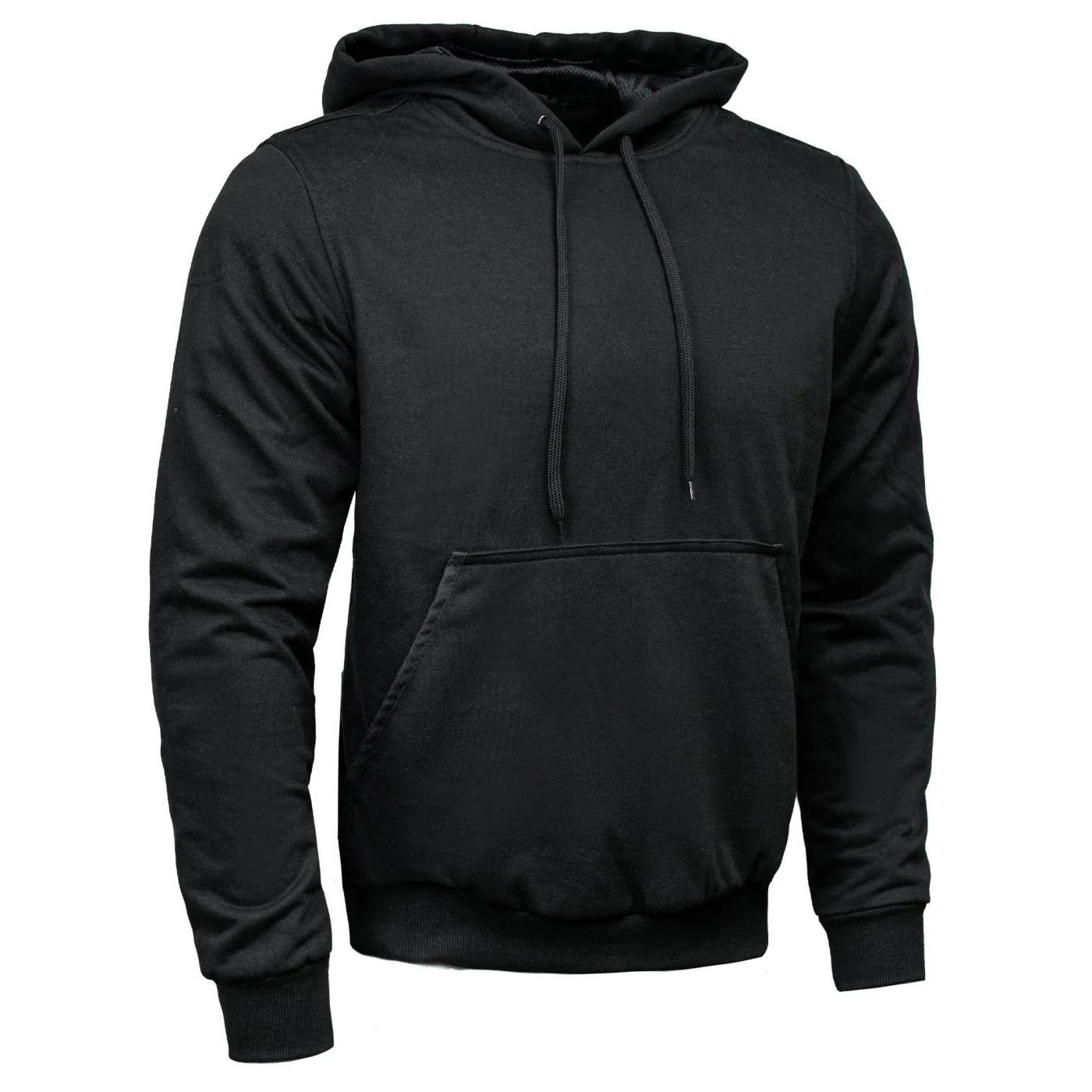 Trendy Milwaukee Leather Men's Streetguard Black CE Armored Riding Hoodie Shoulder and Elbow Armor - MPM1770 Elite