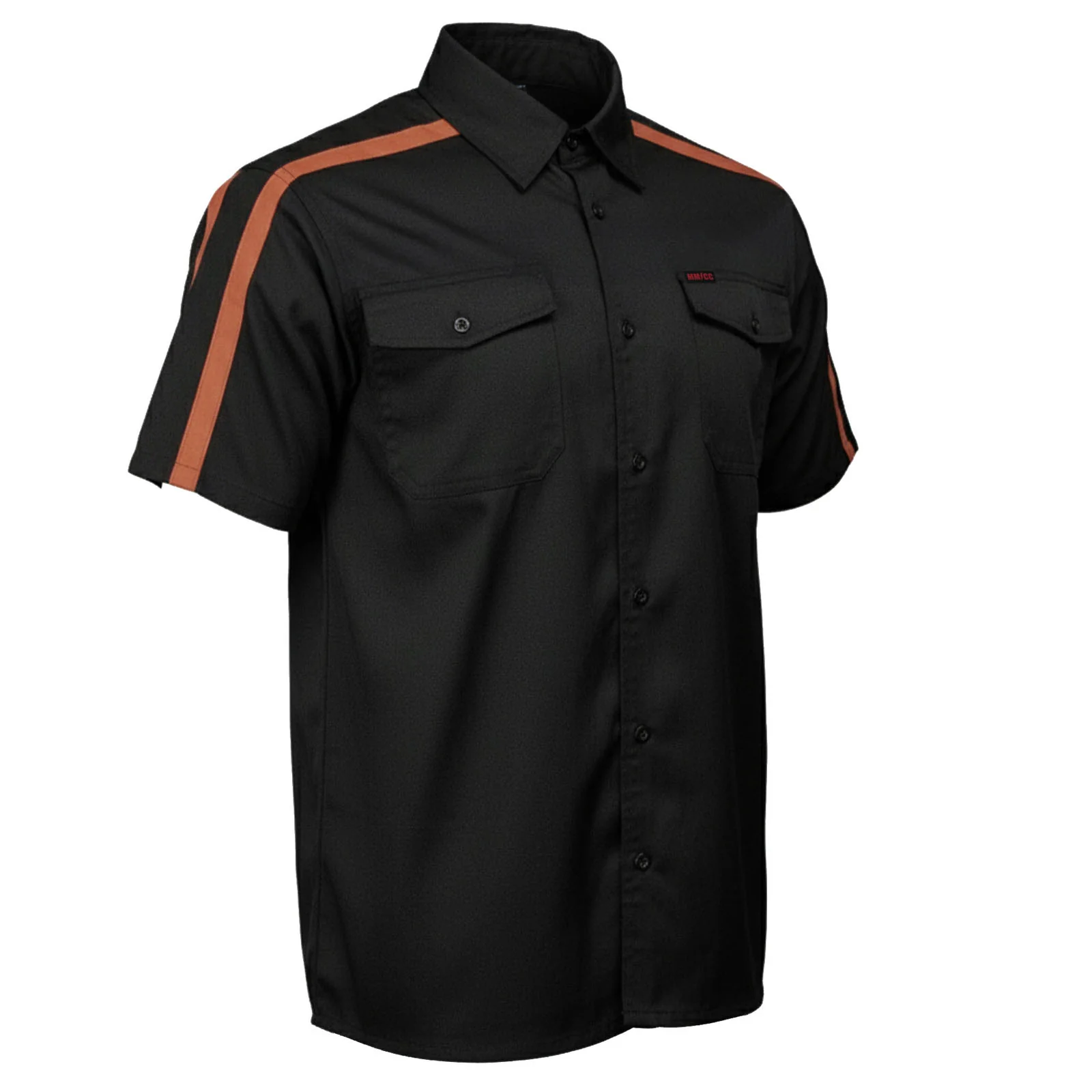 User-Friendly MMCC Men's Track Mark Polyester Blend Mechanic Shirt - MDM11623MMCC Track Mark Mechanic Shirt Selected