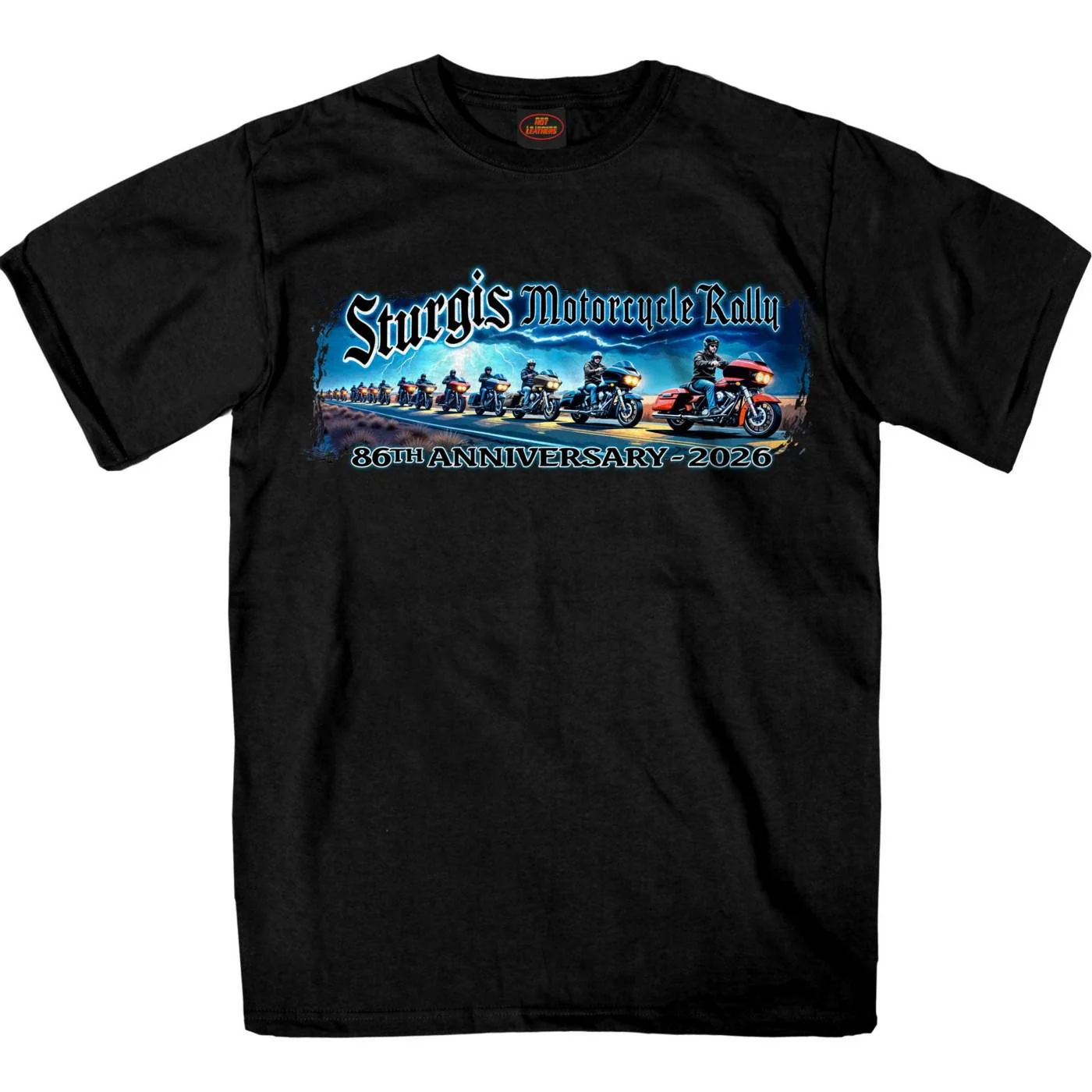 Enhanced 2026 Sturgis Motorcycle Rally Eagle Storm Men's Black Short Sleeve T-Shirt - SPB1216 Consistent