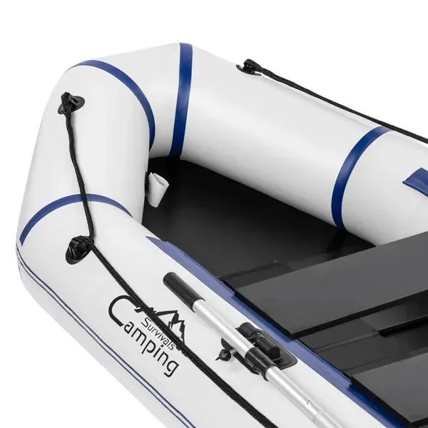 Modern 10ft Heavy-Duty Inflatable Boat with Hard Deck 330kg Capacity for Fishing Recreation Safe