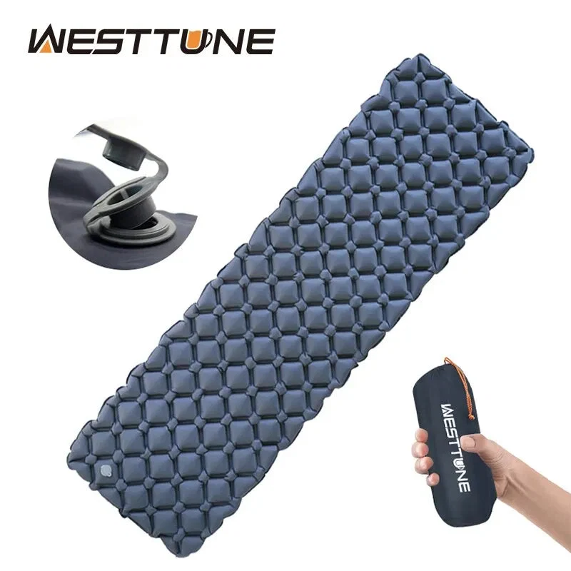 Excellent Ultralight Inflatable Camping Sleeping Pad – Portable TPU Nylon Air Mattress for Hiking Travel High-Quality