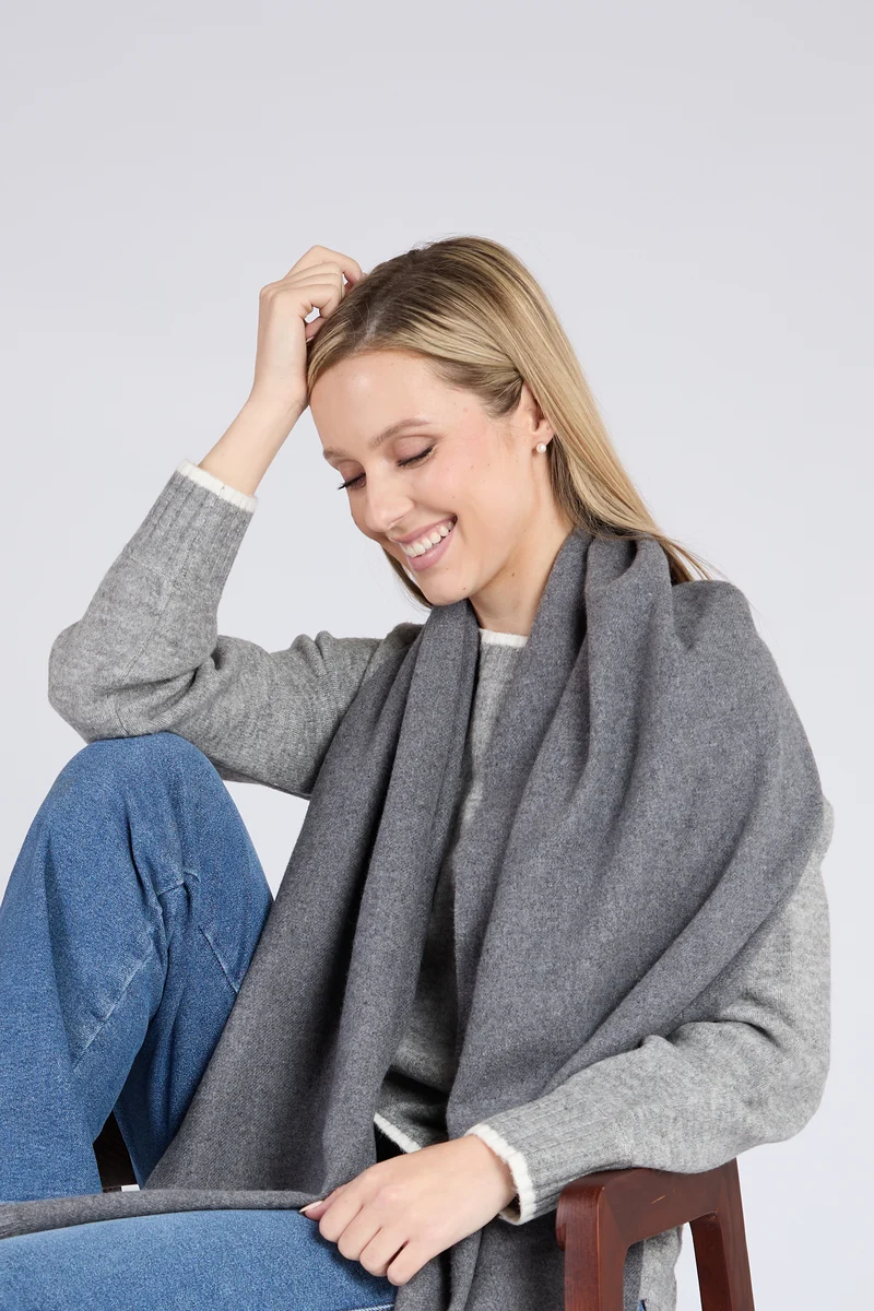 Elite Foxford Oxford Fine Wool Cashmere Blend Scarf Artisan