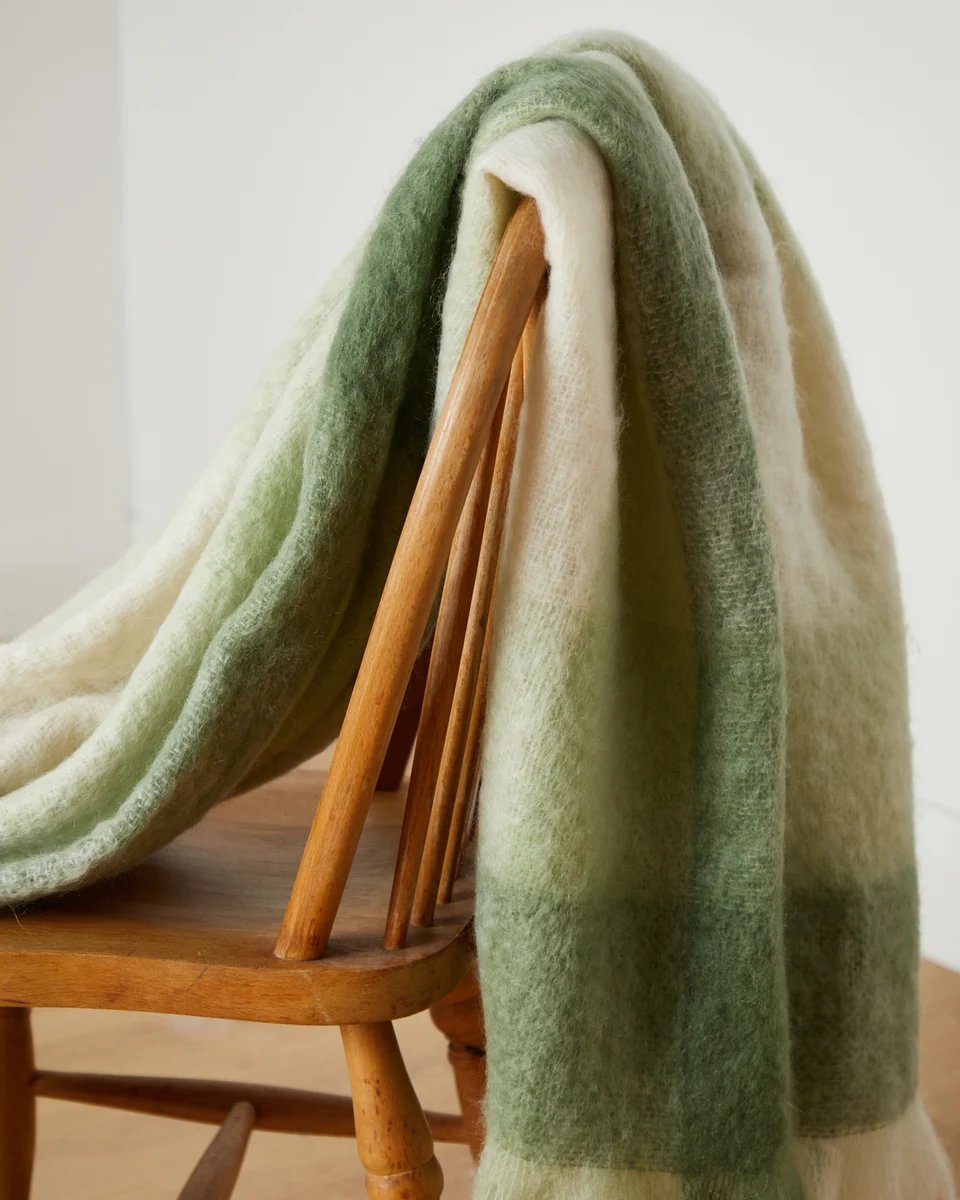 Breathable Foxford Newgrange Mohair Throw Consistent