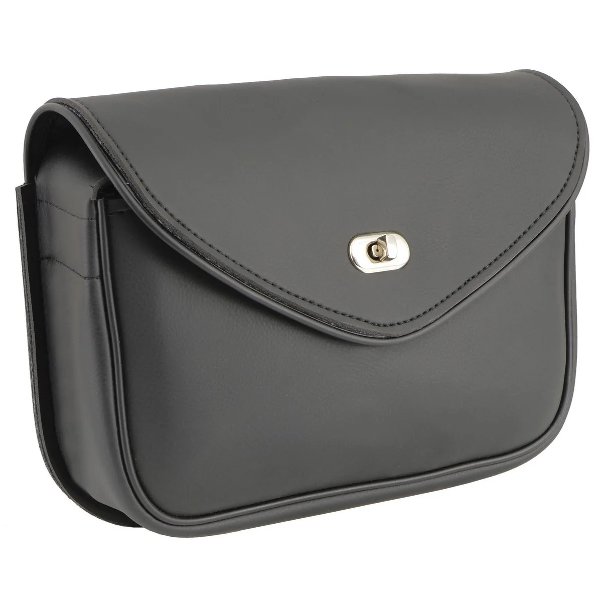 Practical Milwaukee Leather SH63301 Black PVC Extra Large Motorcycle Windshield Bag with Turn Lock Smart