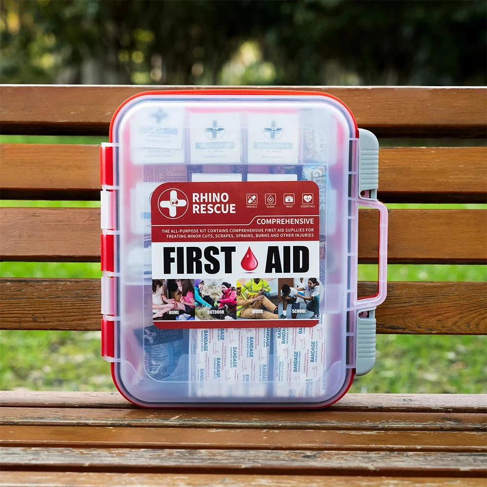 Smart RHINO RESCUE 350-Piece First Aid Kit – OSHA-Compliant Professional Medical Kit for Home Office Emergency Use Safe