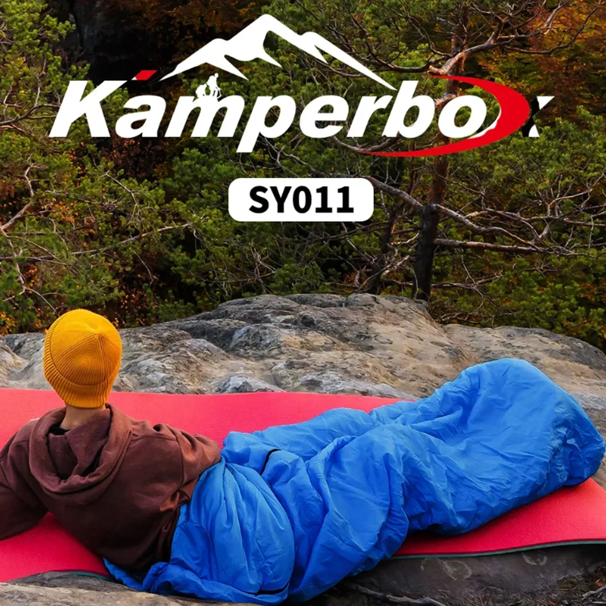 Flexible 3-Season Camping Sleeping Bag – Cotton Fill Adult Size Splicing Single Comfort Temp 0–5°C Kamperbox Outstanding