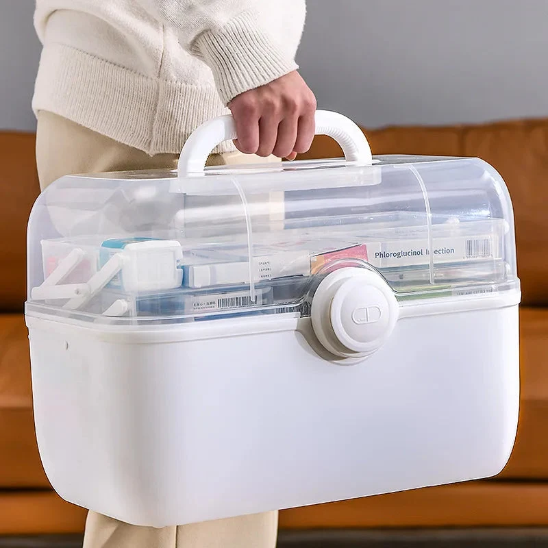 Minimalist 3-Layer Foldable First Aid Medicine Storage Box – Portable Multi-Compartment Organizer 3-Layer Foldable First Aid Medicine Storage Box – Portable Multi-Compartment Organizer Fine Crafted