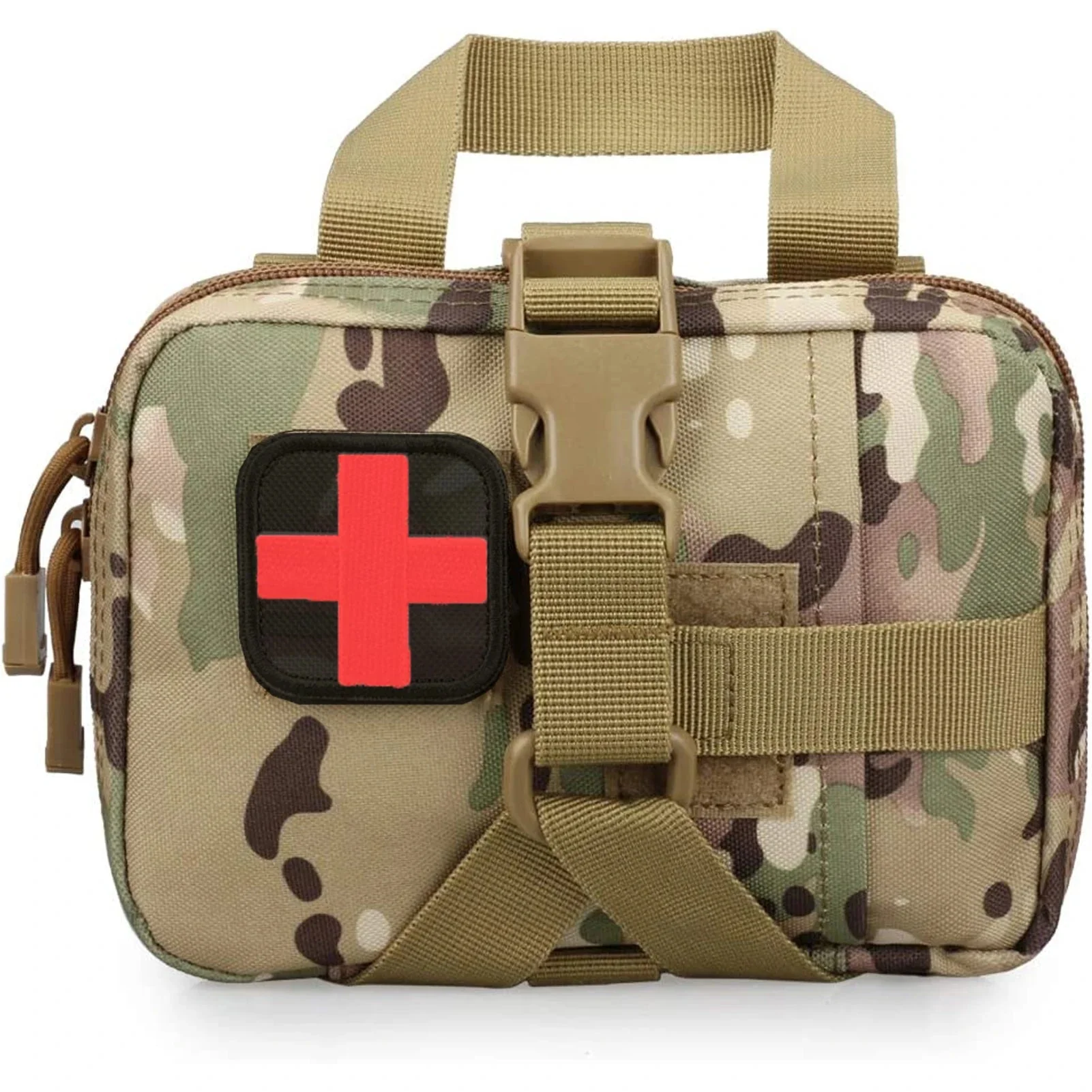 Enhanced Tactical EMT Rip-Away IFAK Pouch – MOLLE Medical Survival Bag for Hiking Outdoor Emergencies Expertly Made
