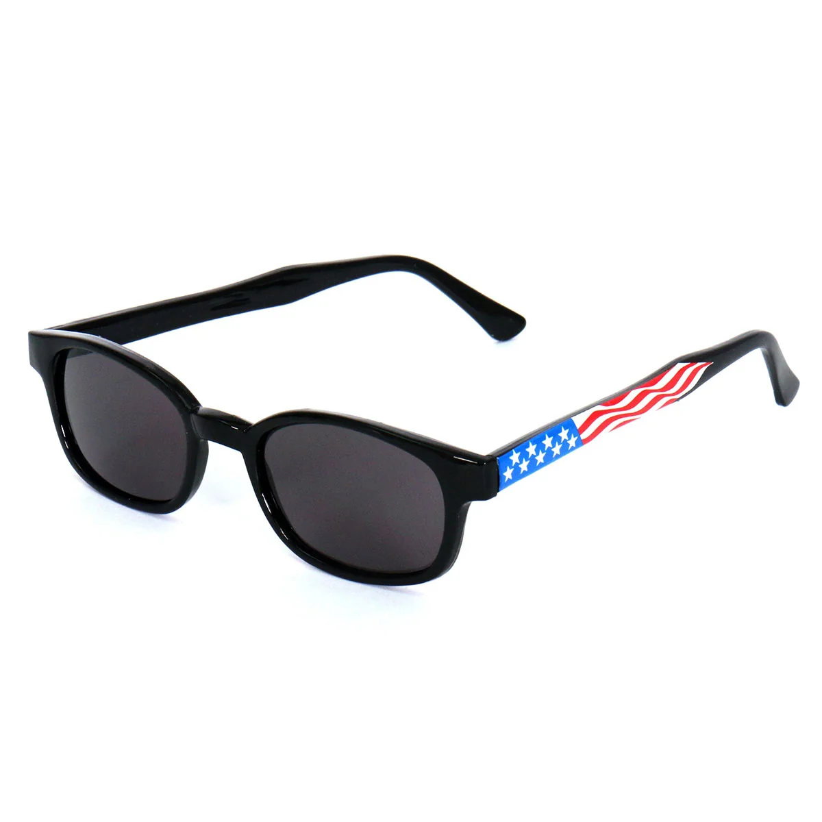 Solid Hot Leathers SGD1081 KD's Smoke American Flag Sunglasses Green