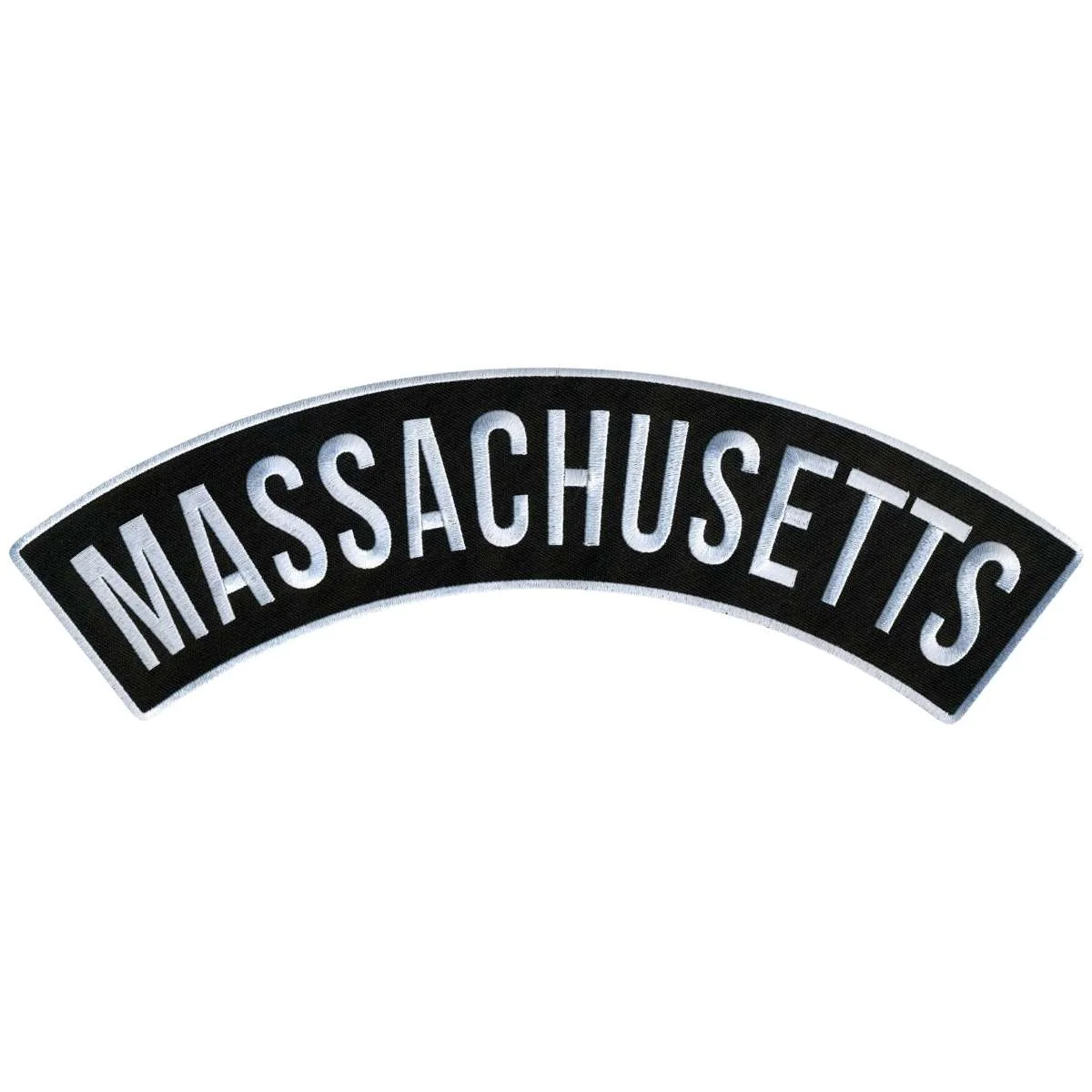Fine Crafted Hot Leathers Massachusetts 12 X 3 Top Rocker Patch PPM4041 Elite