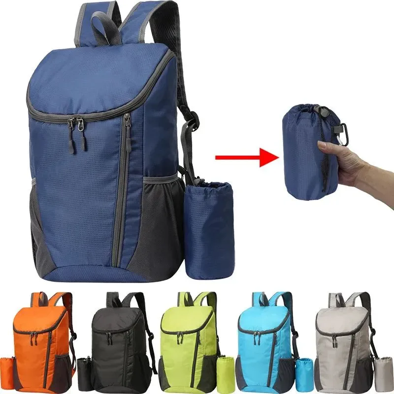 Secure Mochila plegable portátil de 23 l ligera y resistente al agua para aventuras al aire libre. Recyclable