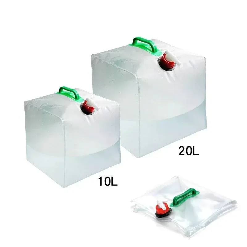 Functional Bolsa de agua plegable de gran capacidad contenedor portátil para acampar Professional