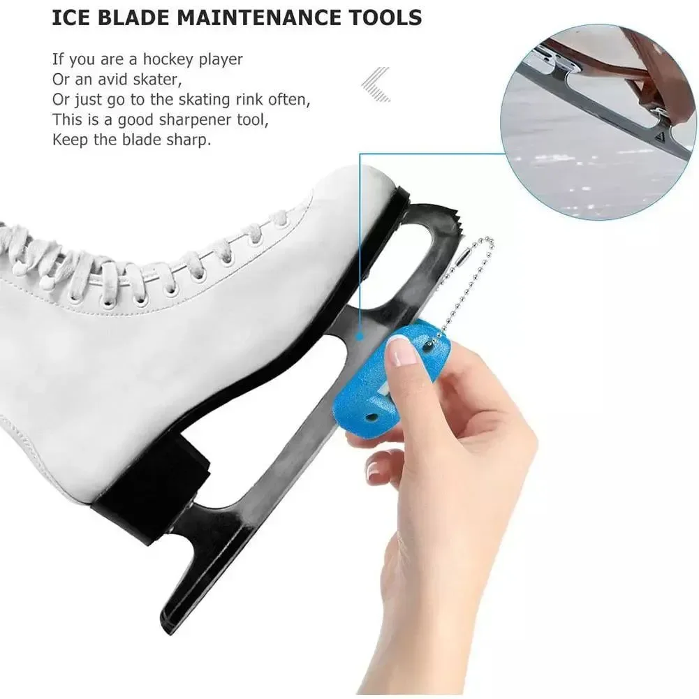 Authentic Afilador de patines de hielo de doble cara de arenisca blanca - Afilador portátil para colgar cuchillas de zapatos de hockey sobre hielo High-Quality